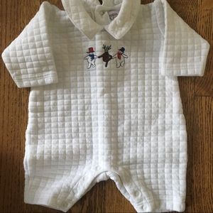 Talbots snowman romper